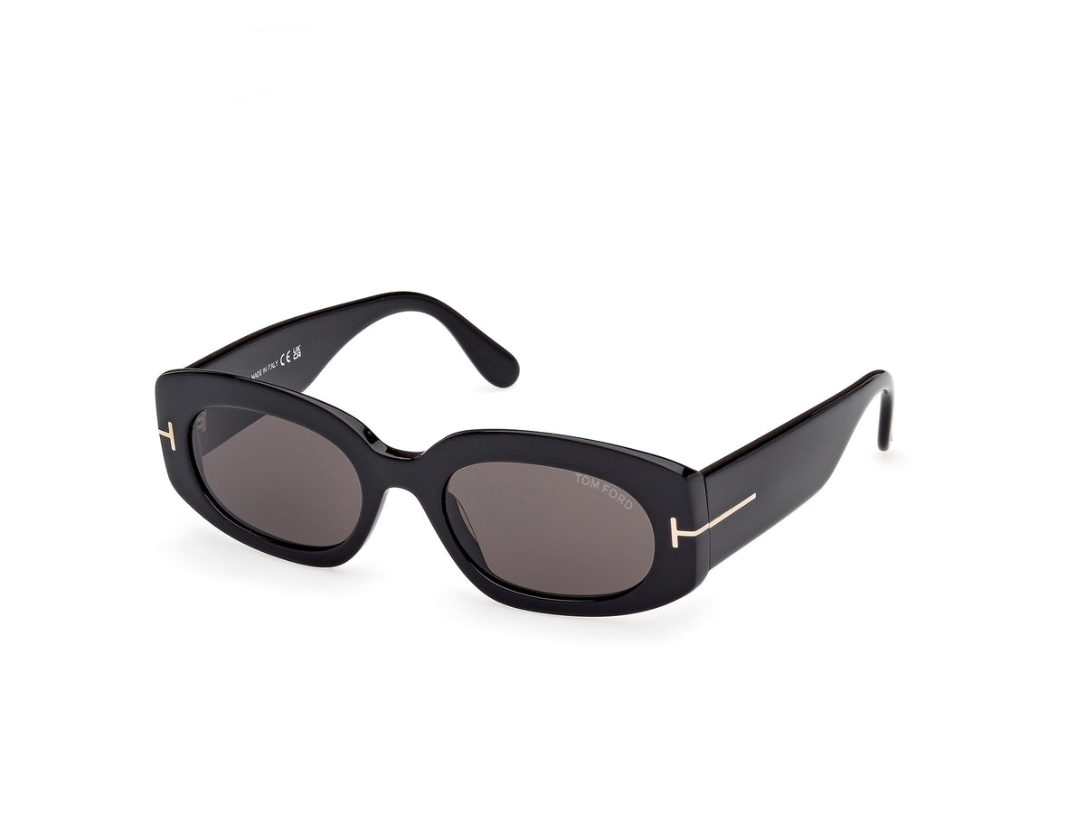 Tom Ford FT11875201A Shiny Black  / Smoke - Blue Star Eyewear