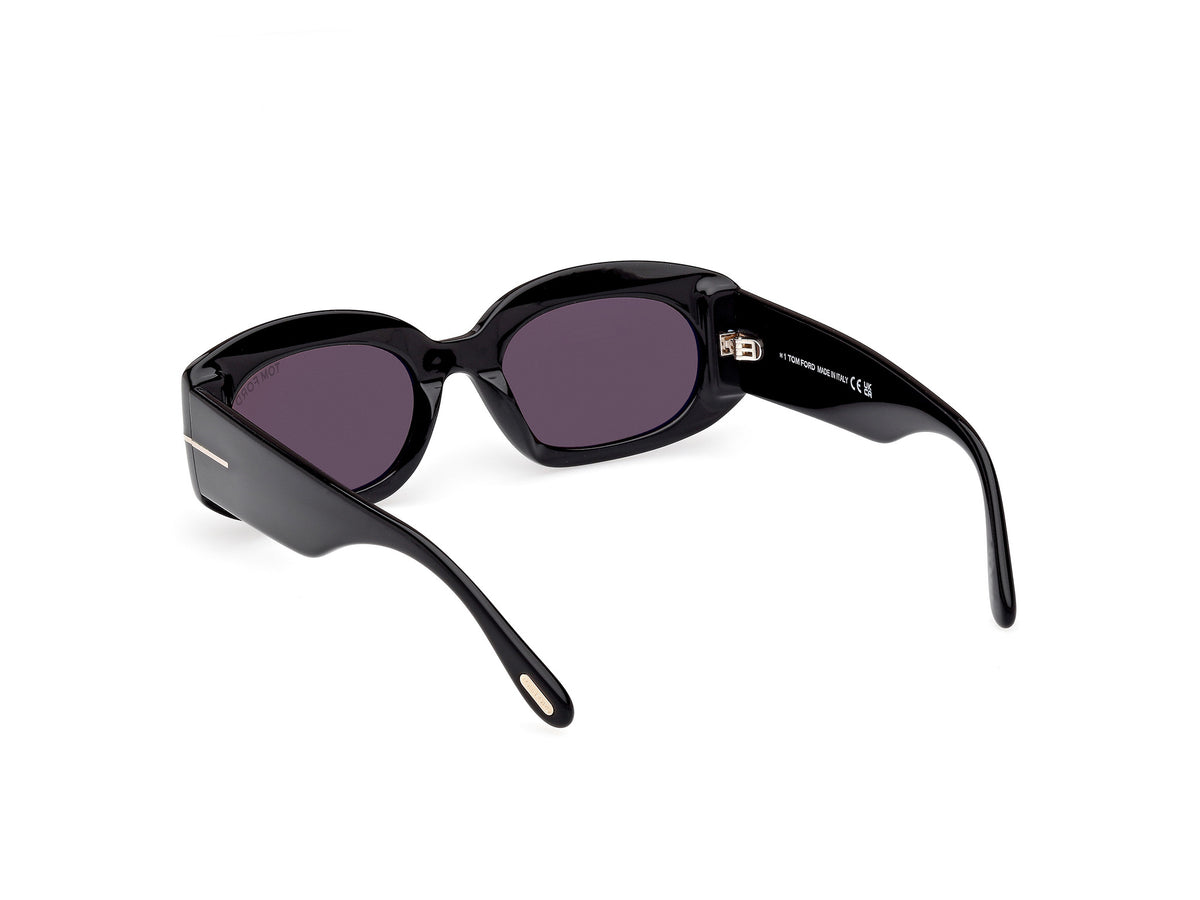 Tom Ford FT11875201A Shiny Black  / Smoke - Blue Star Eyewear