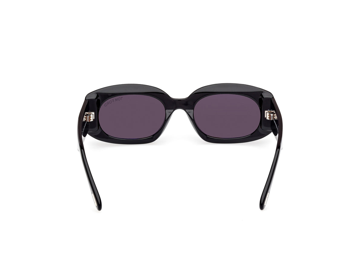 Tom Ford FT11875201A Shiny Black  / Smoke - Blue Star Eyewear