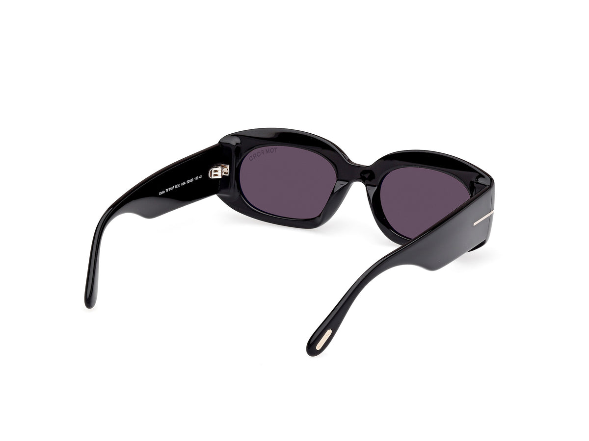 Tom Ford FT11875201A Shiny Black  / Smoke - Blue Star Eyewear