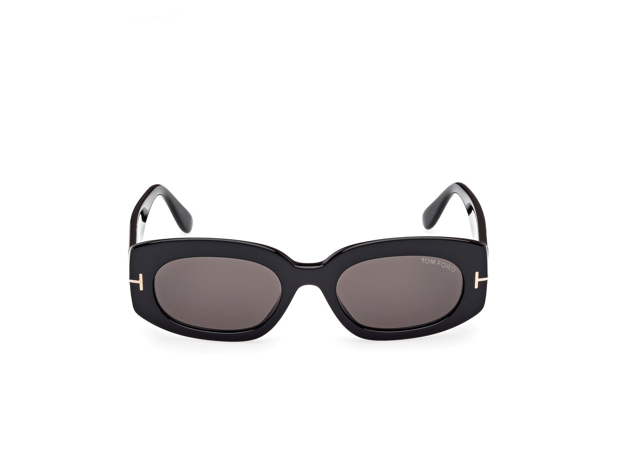 Tom Ford FT11875201A Shiny Black  / Smoke - Blue Star Eyewear