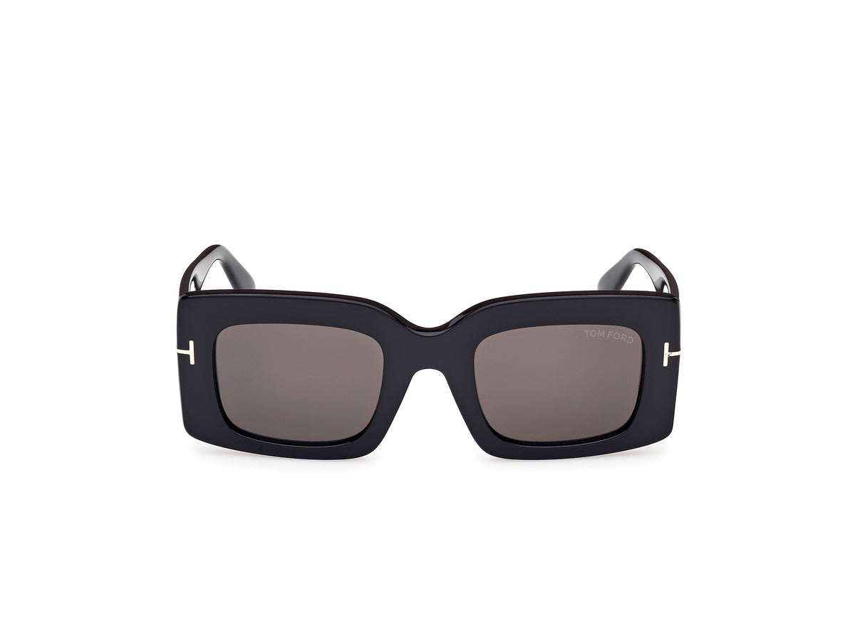 Tom Ford FT11885001A Shiny Black  / Smoke - Blue Star Eyewear