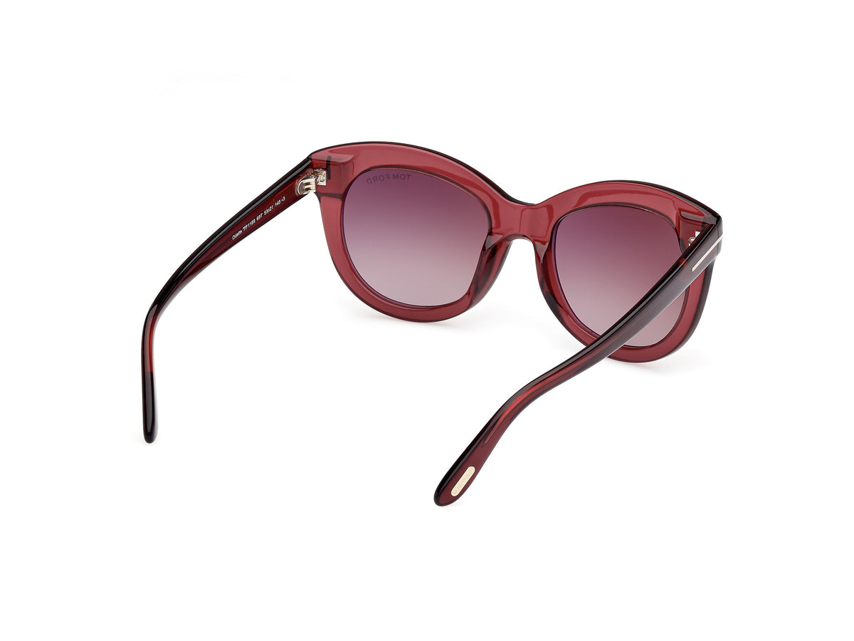 Tom Ford FT11895369T Shiny Bordeaux / Gradient Bordeaux - Blue Star Eyewear