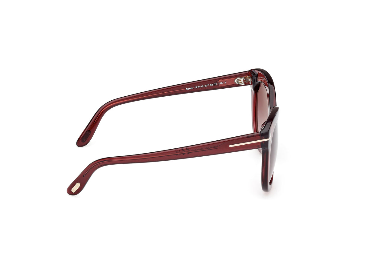 Tom Ford FT11895369T Shiny Bordeaux / Gradient Bordeaux - Blue Star Eyewear
