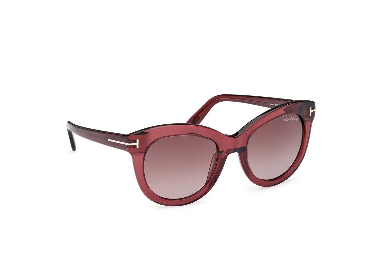 Tom Ford FT11895369T Shiny Bordeaux / Gradient Bordeaux - Blue Star Eyewear