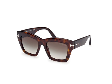 Tom Ford FT11915252B Dark Havana / Gradient Smoke - Blue Star Eyewear