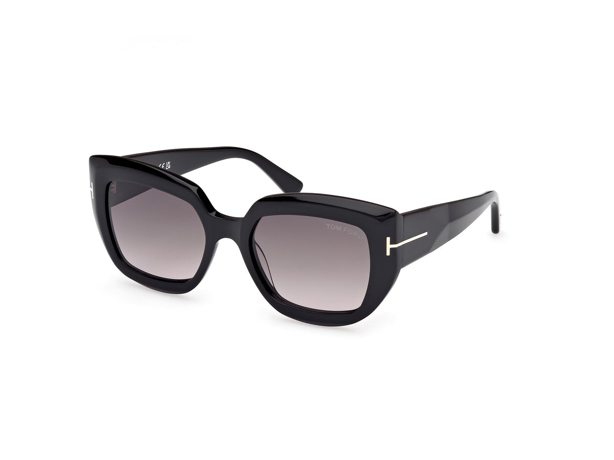 Tom Ford FT11925301B Shiny Black  / Gradient Smoke - Blue Star Eyewear