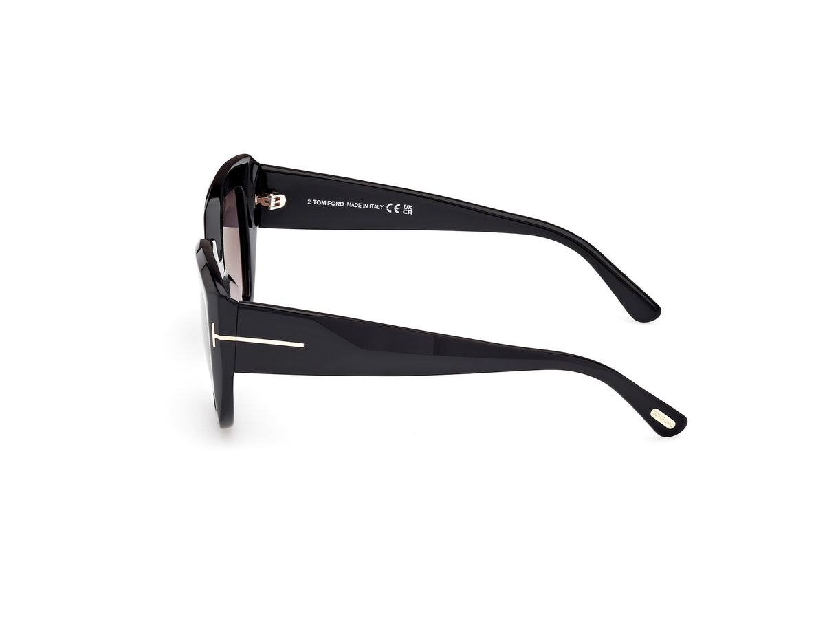 Tom Ford FT11925301B Shiny Black  / Gradient Smoke - Blue Star Eyewear