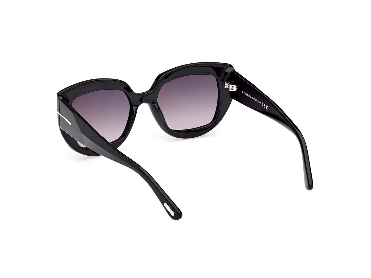 Tom Ford FT11925301B Shiny Black  / Gradient Smoke - Blue Star Eyewear