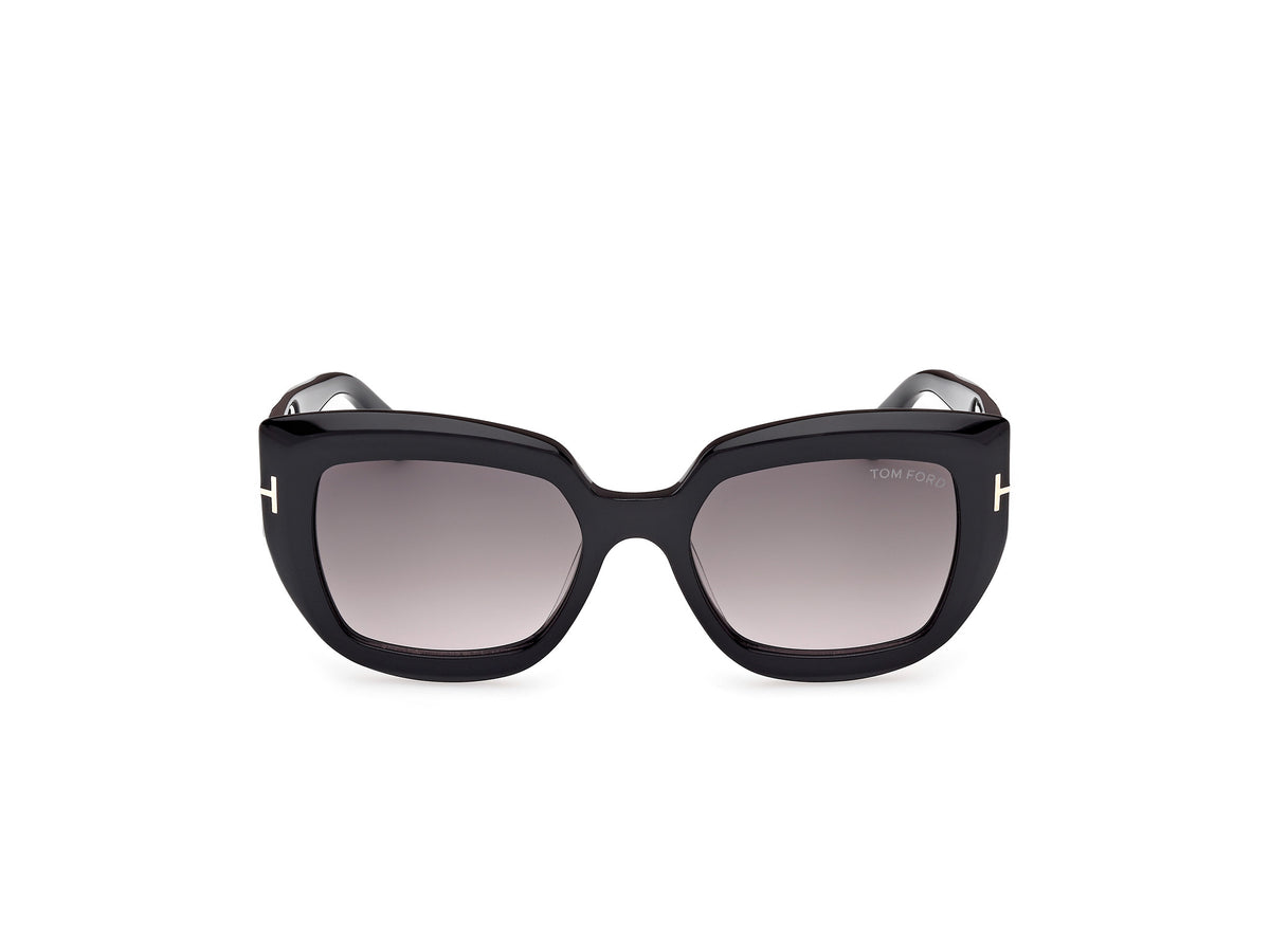 Tom Ford FT11925301B Shiny Black  / Gradient Smoke - Blue Star Eyewear