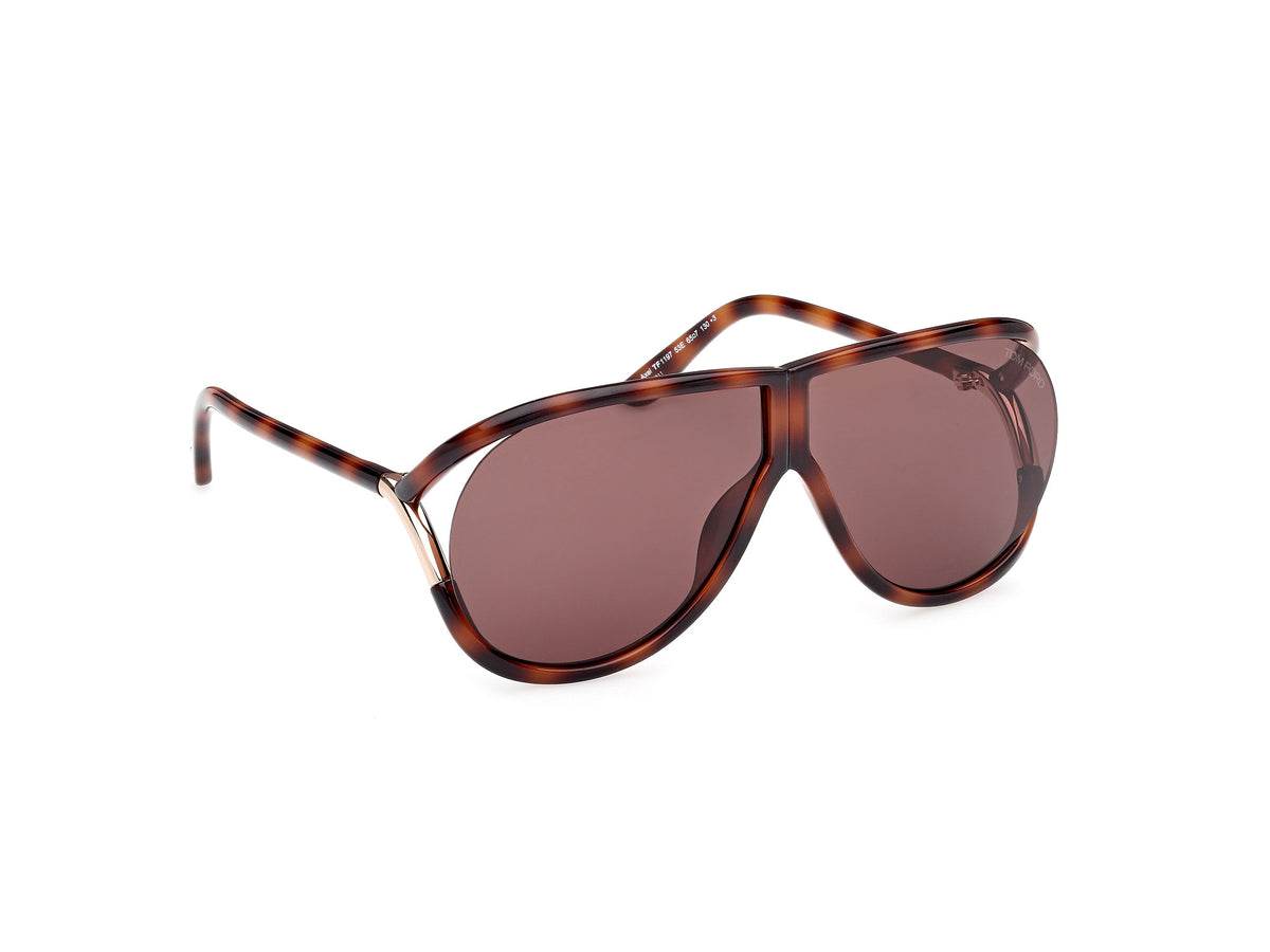 Tom Ford FT1197 65 53E Blonde Havana / Brown - Blue Star Eyewear