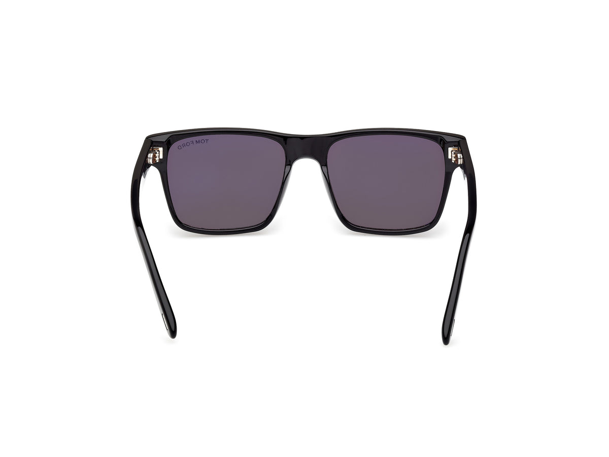 Tom Ford FT12055501A Shiny Black  / Smoke - Blue Star Eyewear