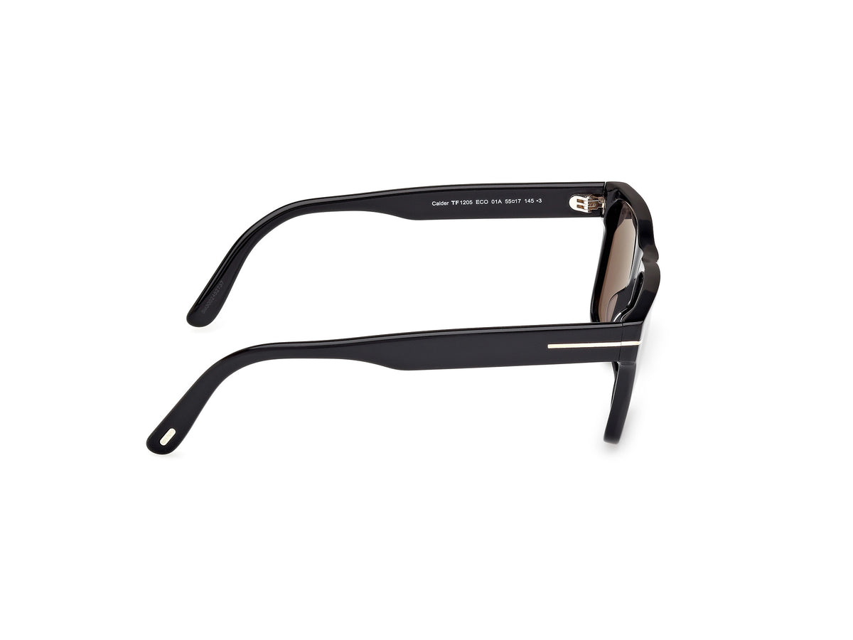 Tom Ford FT12055501A Shiny Black  / Smoke - Blue Star Eyewear
