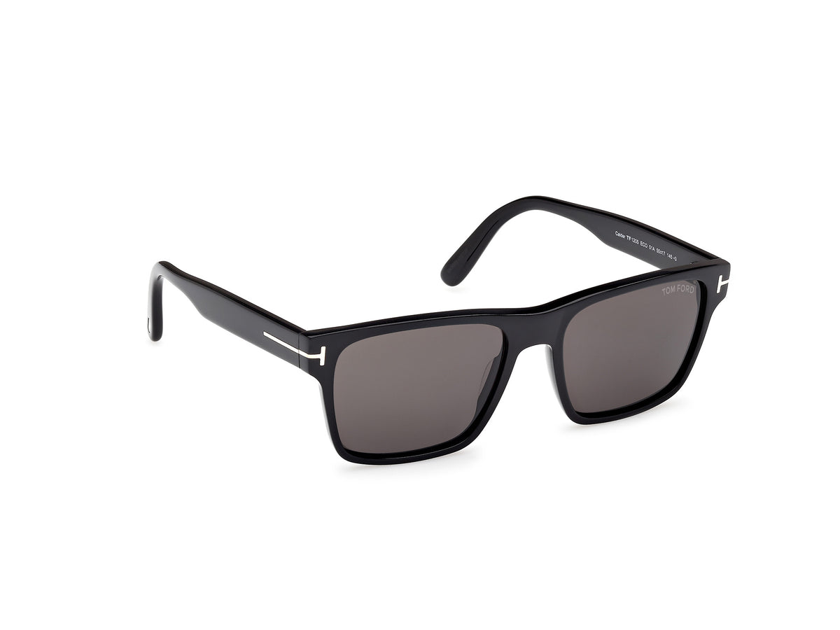Tom Ford FT12055501A Shiny Black  / Smoke - Blue Star Eyewear