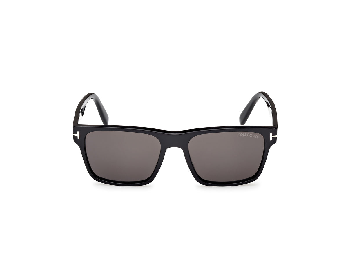 Tom Ford FT12055501A Shiny Black  / Smoke - Blue Star Eyewear