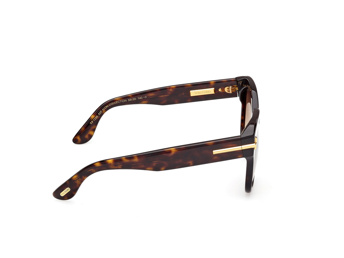 Tom Ford FT123552F55 dark havana / gradient brown