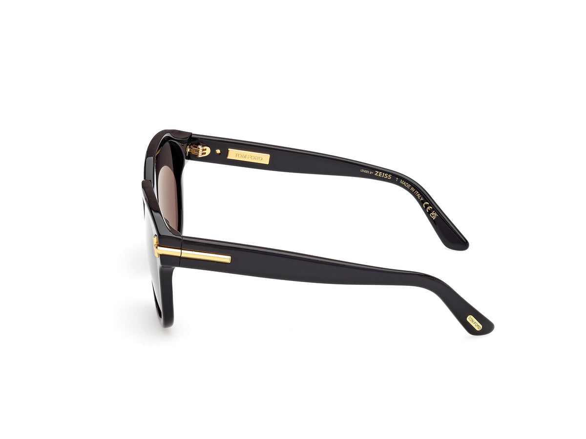 Tom Ford FT1236-F01A58 shiny black  / smoke