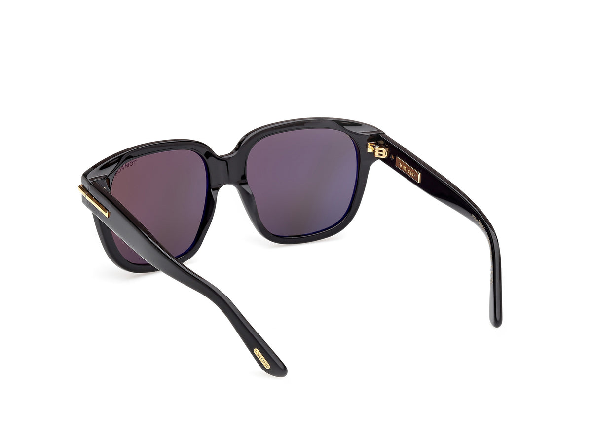 Tom Ford FT1236-F01A58 shiny black  / smoke
