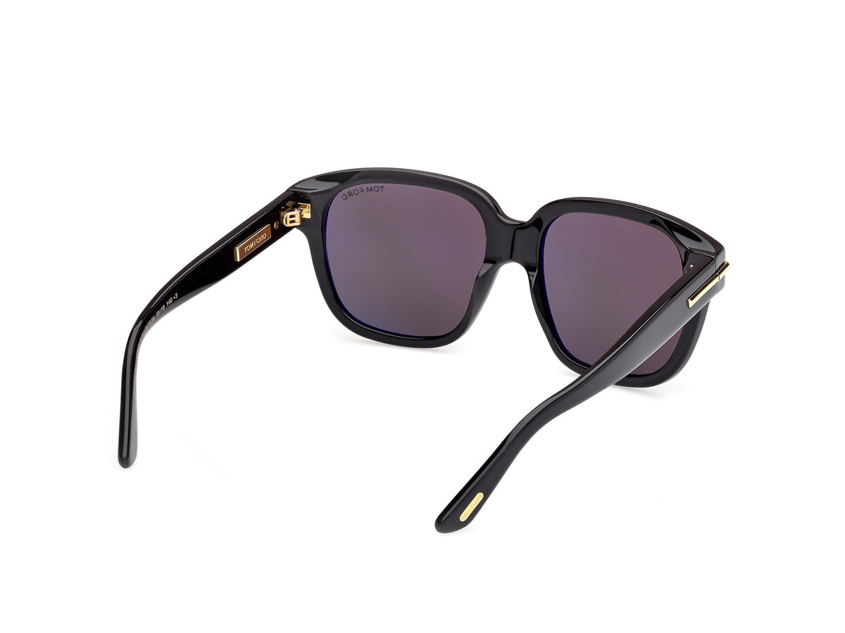Tom Ford FT1236-F01A58 shiny black  / smoke