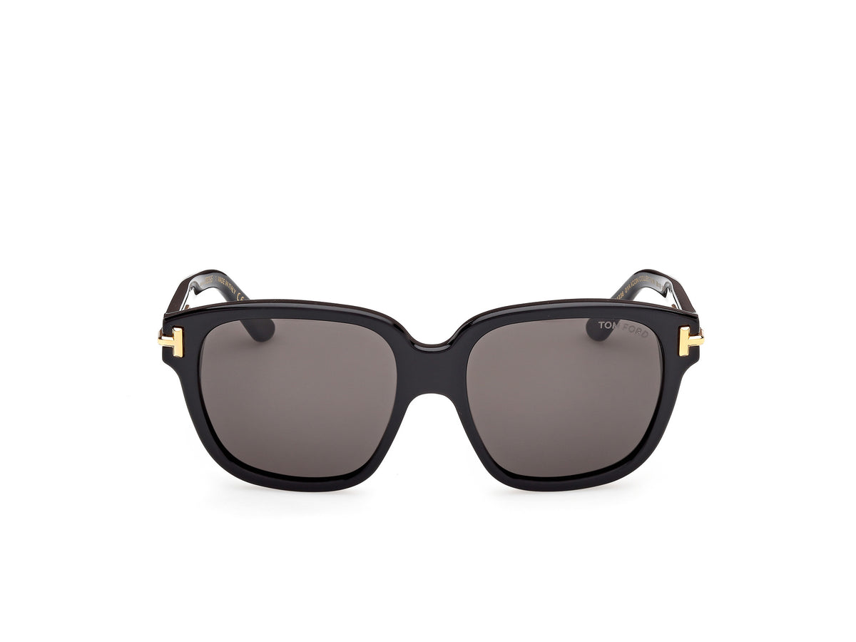 Tom Ford FT1236-F01A58 shiny black  / smoke