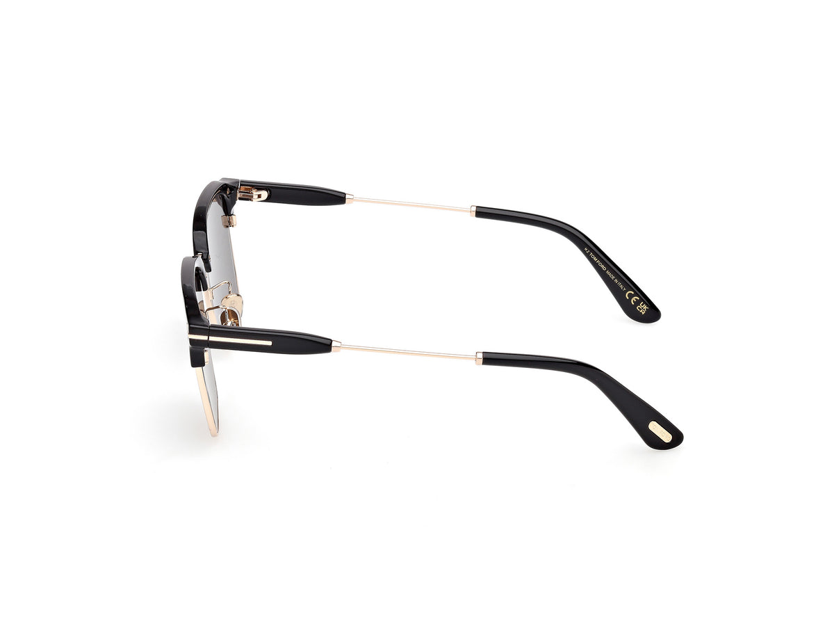 Tom Ford FT1242-K5601A Shiny Black  / Smoke - Blue Star Eyewear