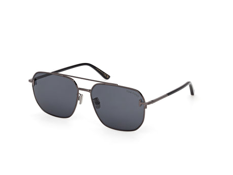 Tom Ford FT1249-K6108A Shiny Gunmetal  / Smoket - Blue Star Eyewear