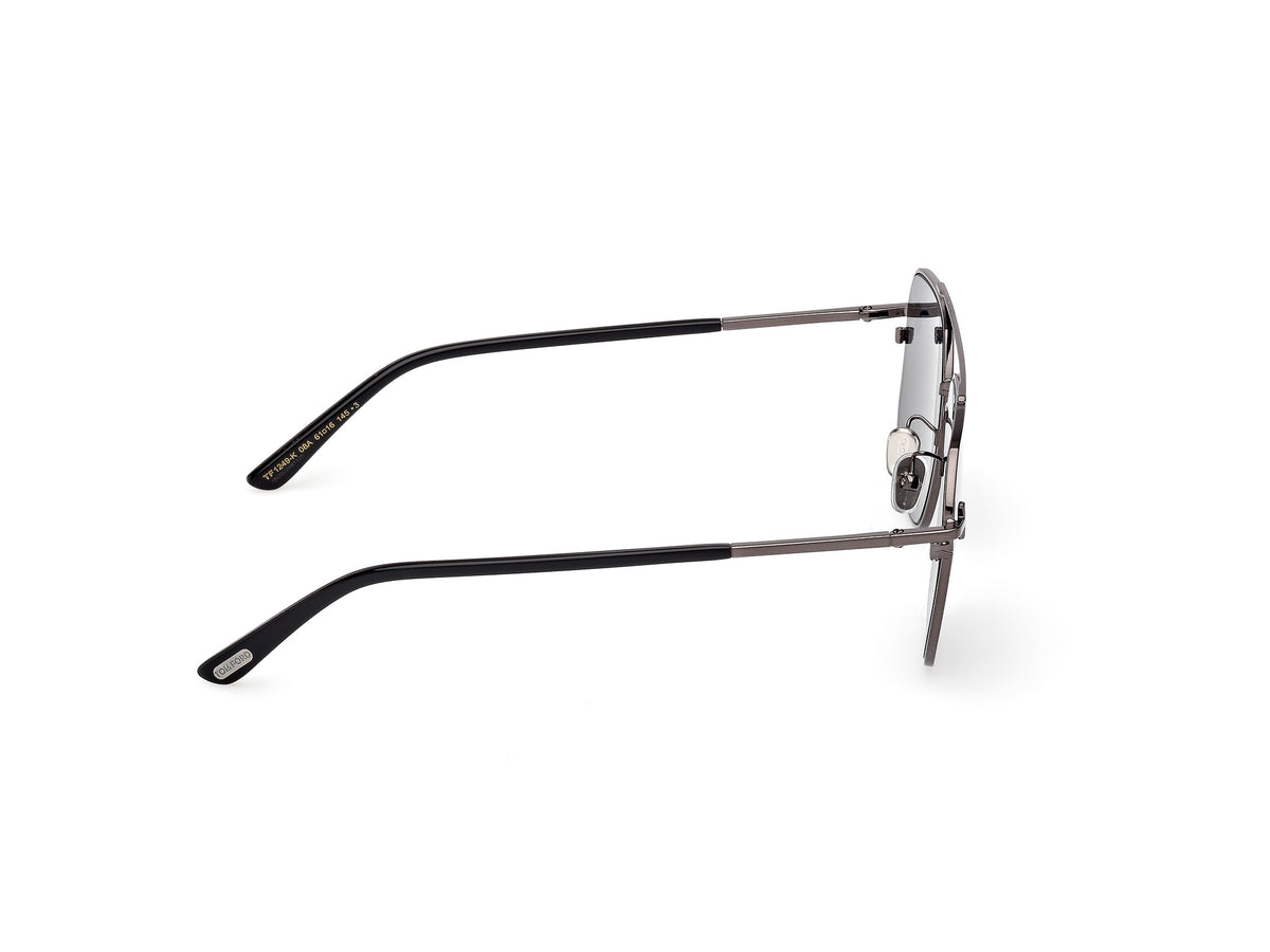 Tom Ford FT1249-K6108A Shiny Gunmetal  / Smoket - Blue Star Eyewear