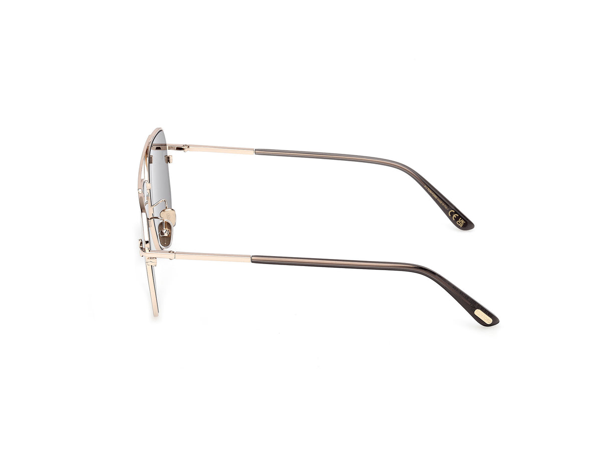 Tom Ford FT1249-K6128N Shiny Rose Gold / Green - Blue Star Eyewear