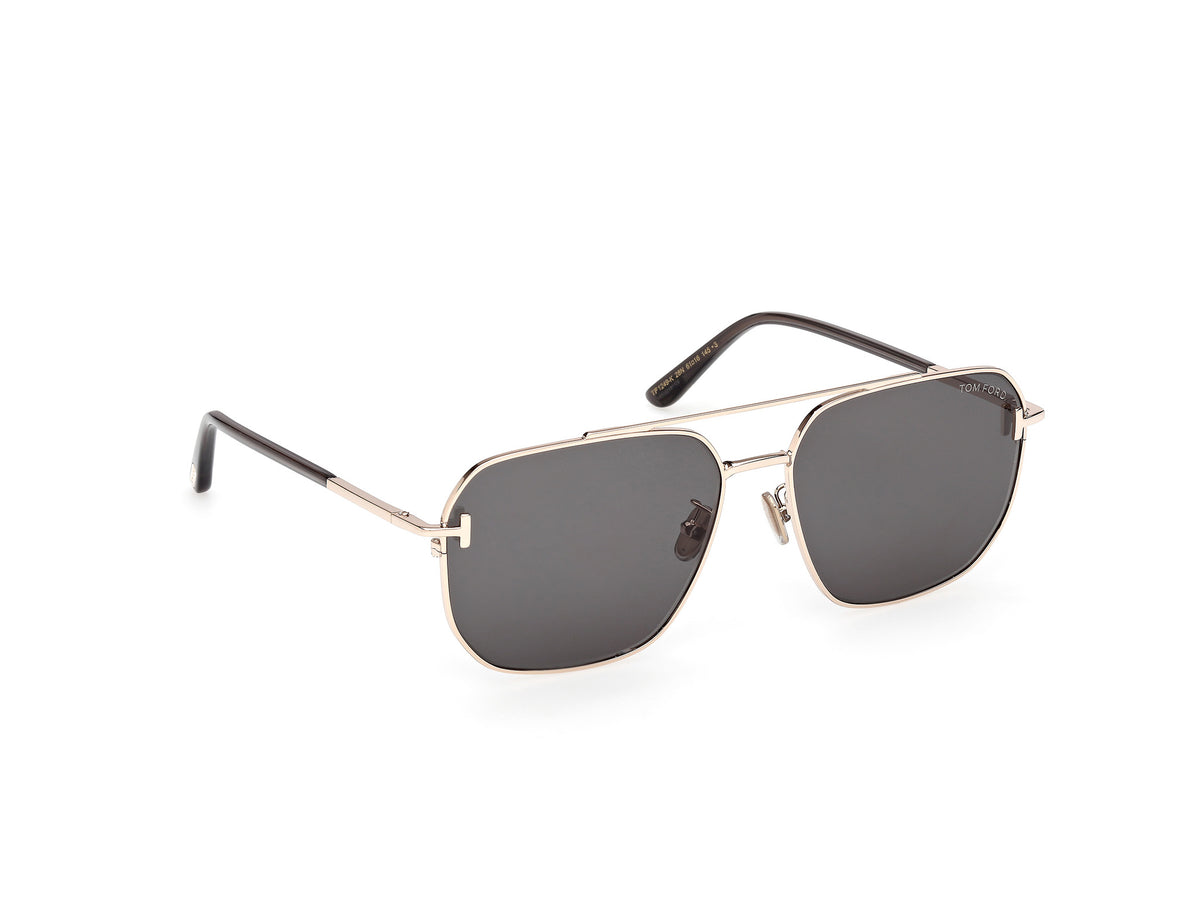 Tom Ford FT1249-K6128N Shiny Rose Gold / Green - Blue Star Eyewear