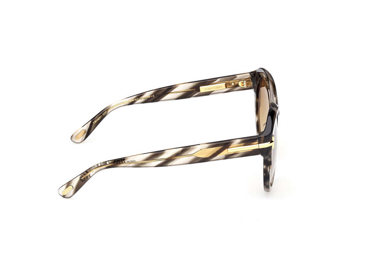 Tom Ford FT125155F57 coloured havana / gradient brown