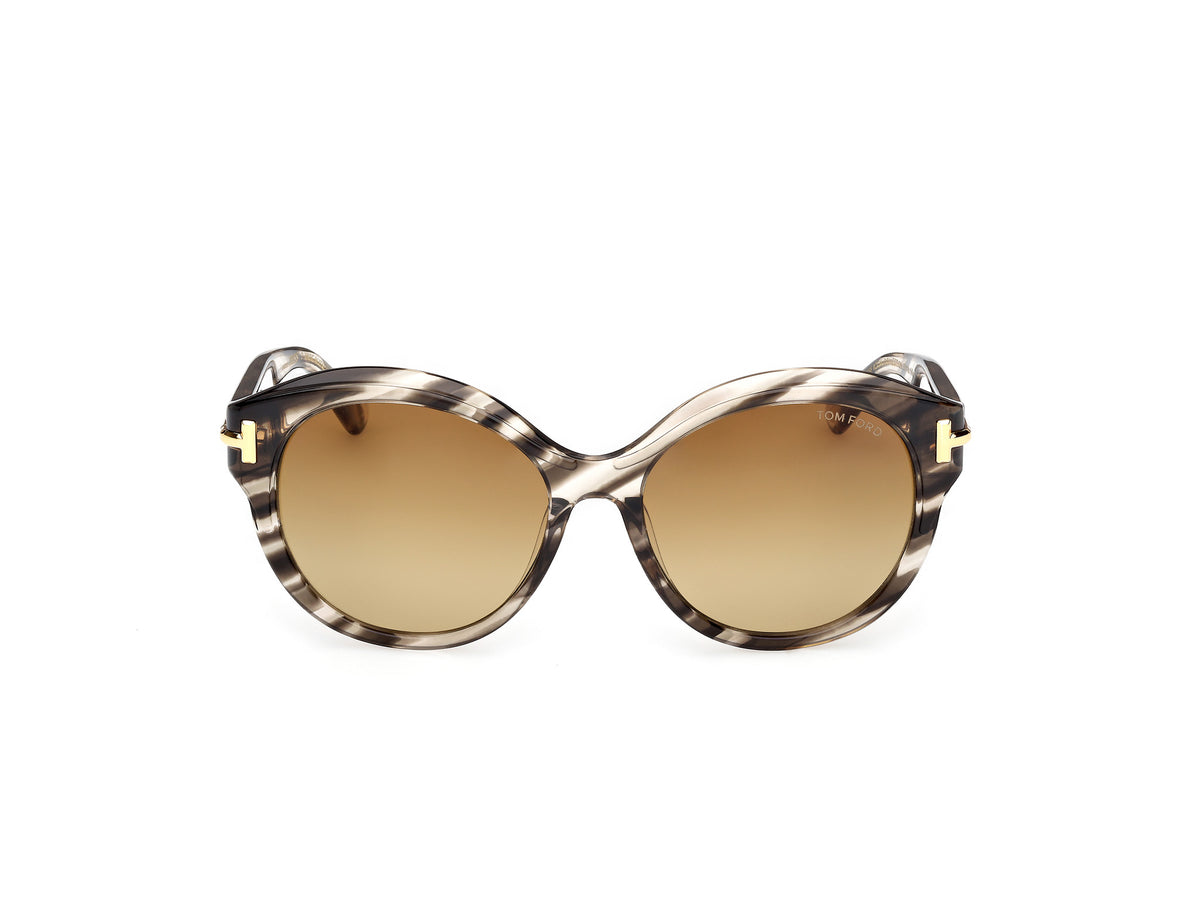 Tom Ford FT125155F57 coloured havana / gradient brown