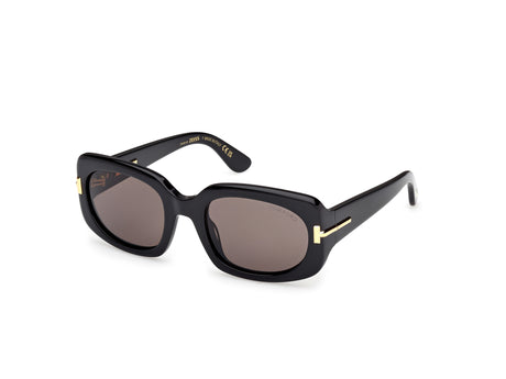 Tom Ford FT125301A54 shiny black  / smoke
