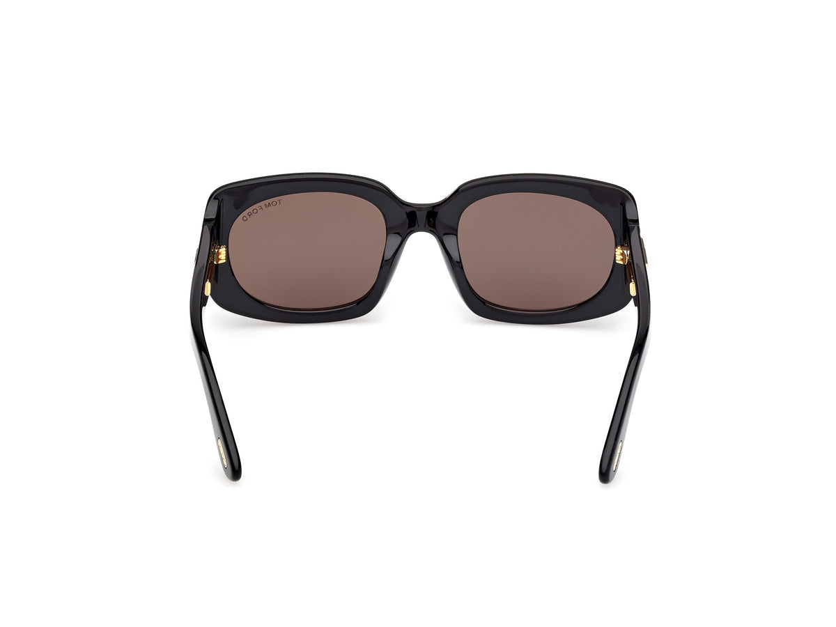 Tom Ford FT125301A54 shiny black  / smoke