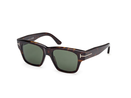 Tom Ford FT128052N53 dark havana / green