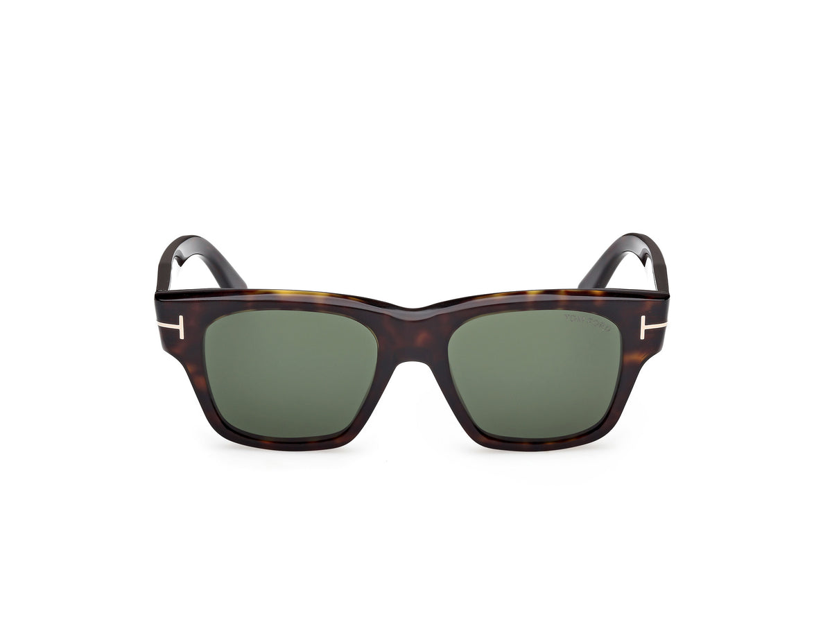 Tom Ford FT128052N53 dark havana / green