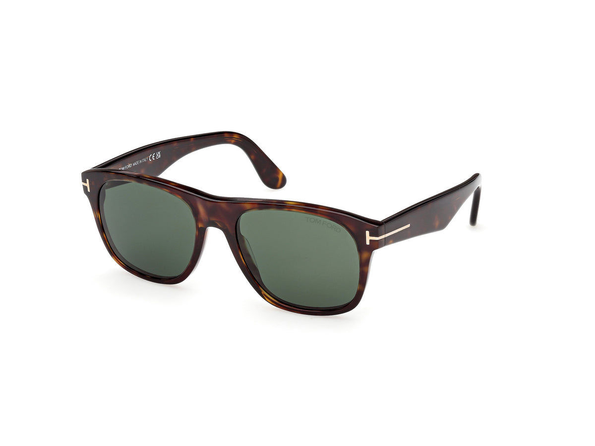 Tom Ford FT128452N55 dark havana / green