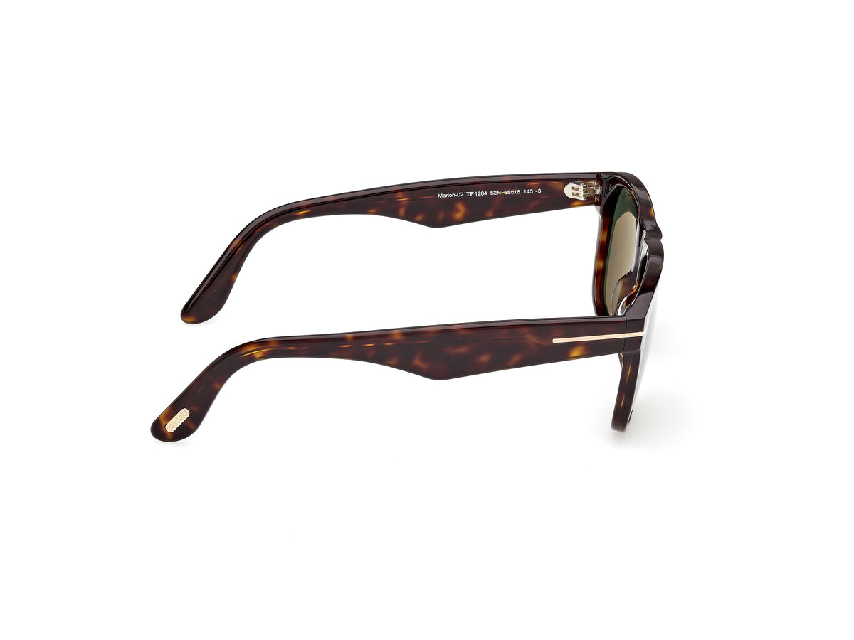Tom Ford FT128452N55 dark havana / green