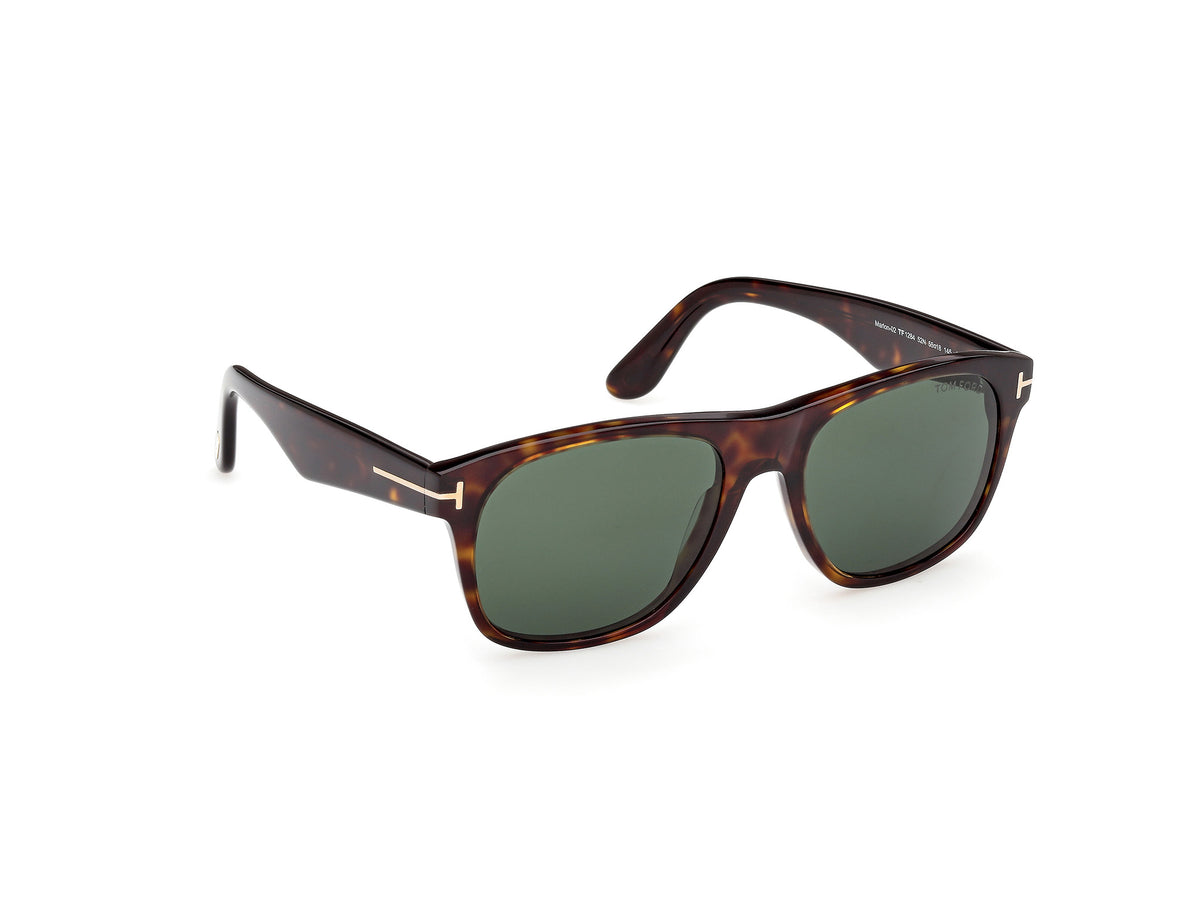 Tom Ford FT128452N55 dark havana / green