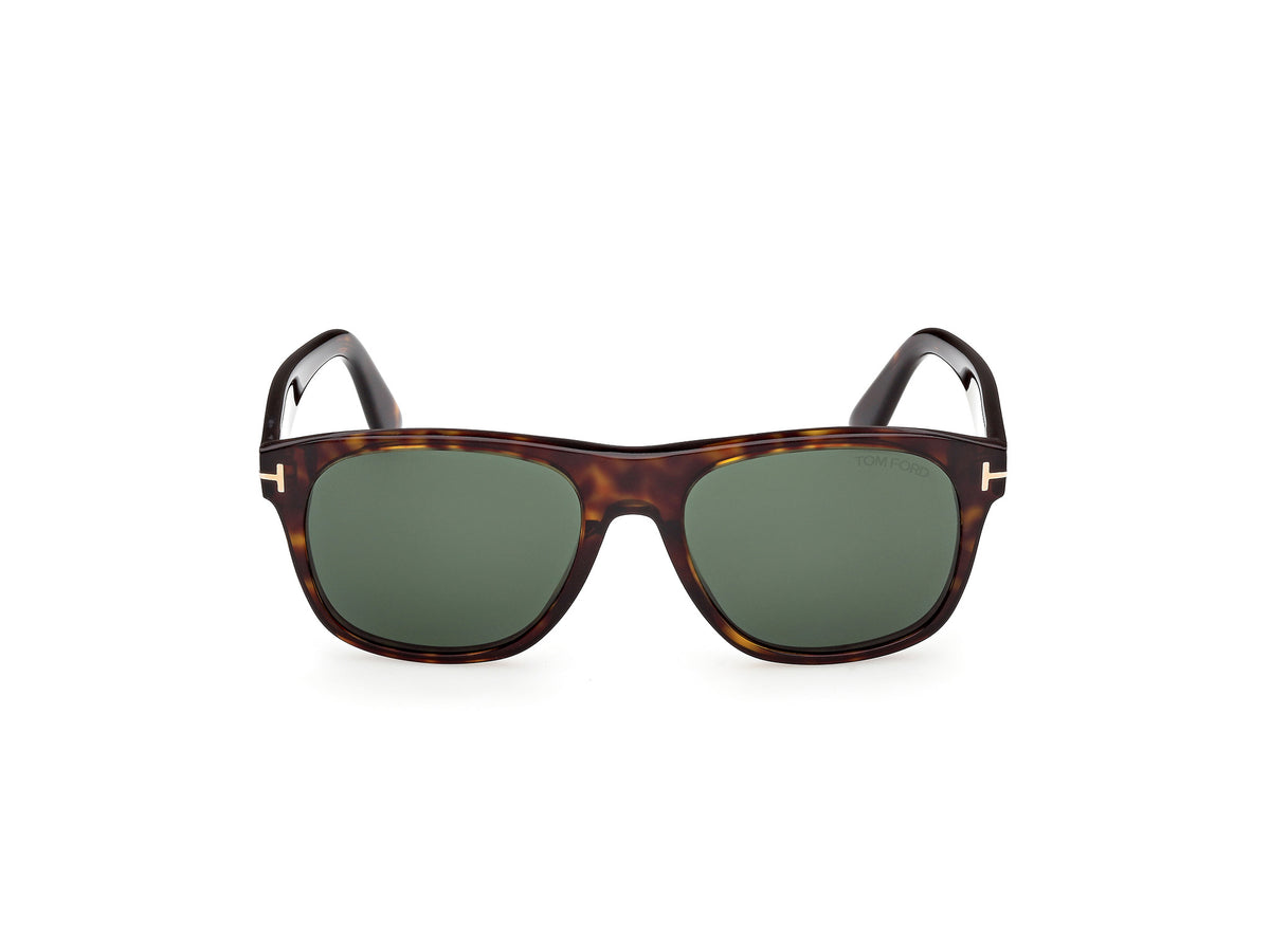 Tom Ford FT128452N55 dark havana / green
