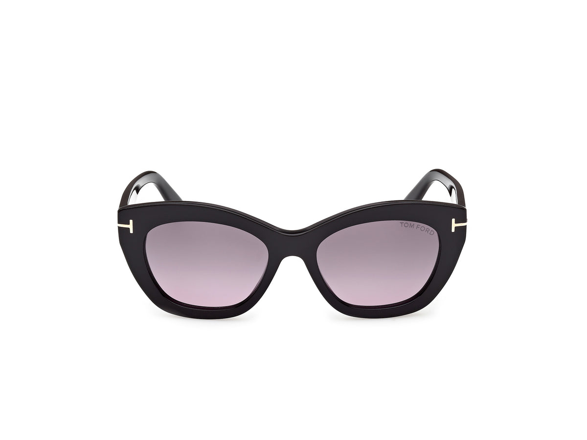 Tom Ford FT128501B53 shiny black  / gradient smoke