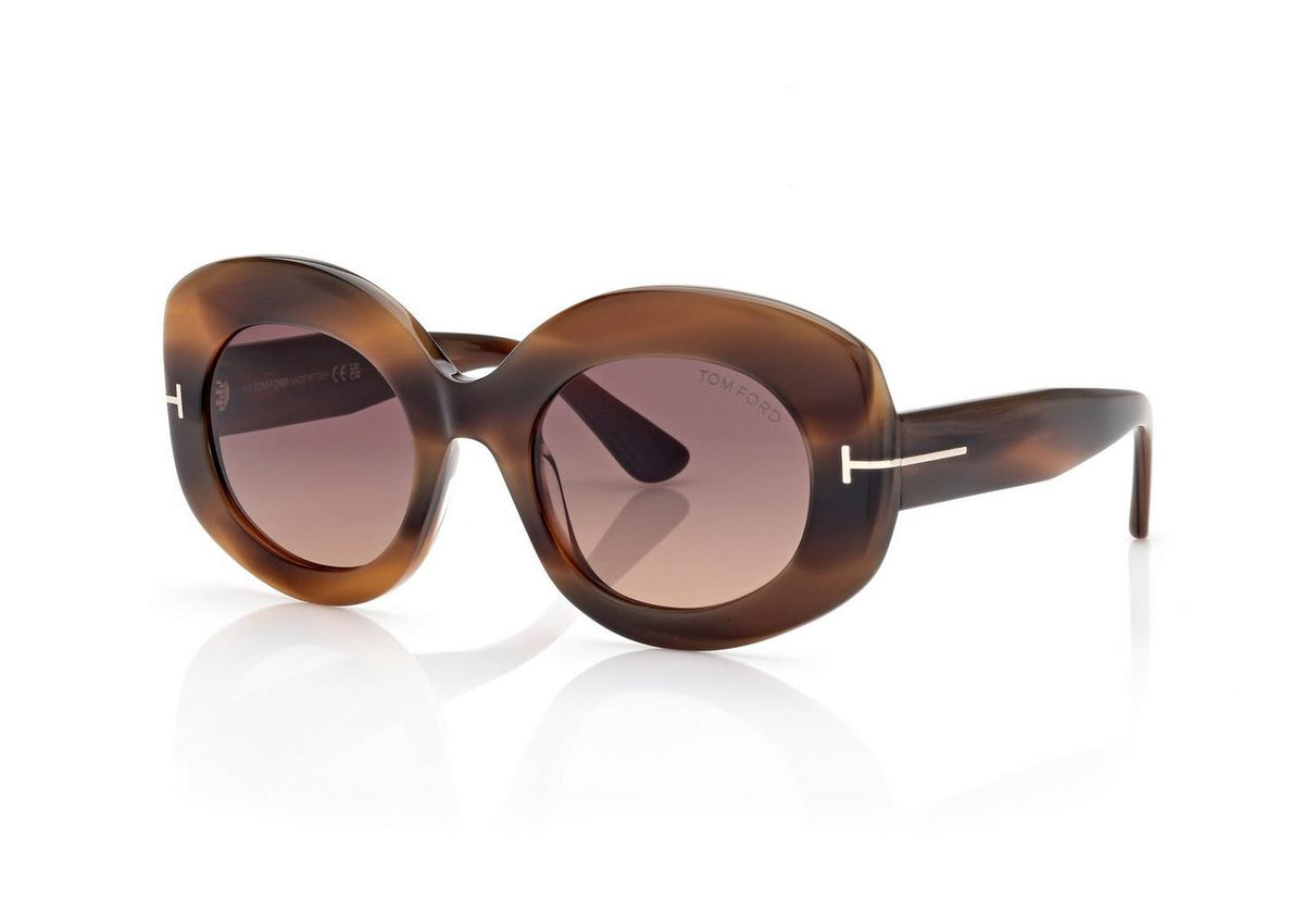 Tom Ford FT1346/S5155T Coloured Havana/ Gradient Bordeaux