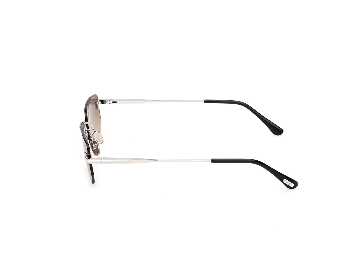 Tom Ford FT13555316B shiny palladium / gradient smoke