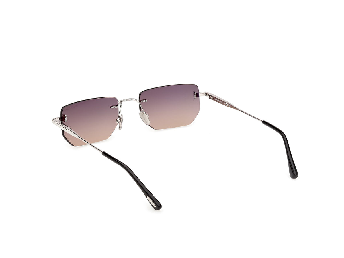 Tom Ford FT13555316B shiny palladium / gradient smoke