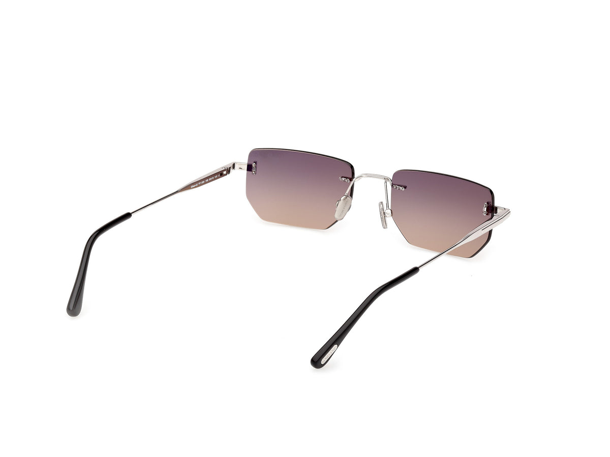 Tom Ford FT13555316B shiny palladium / gradient smoke