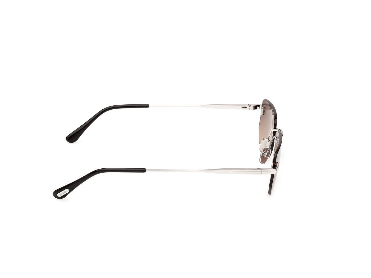 Tom Ford FT13555316B shiny palladium / gradient smoke