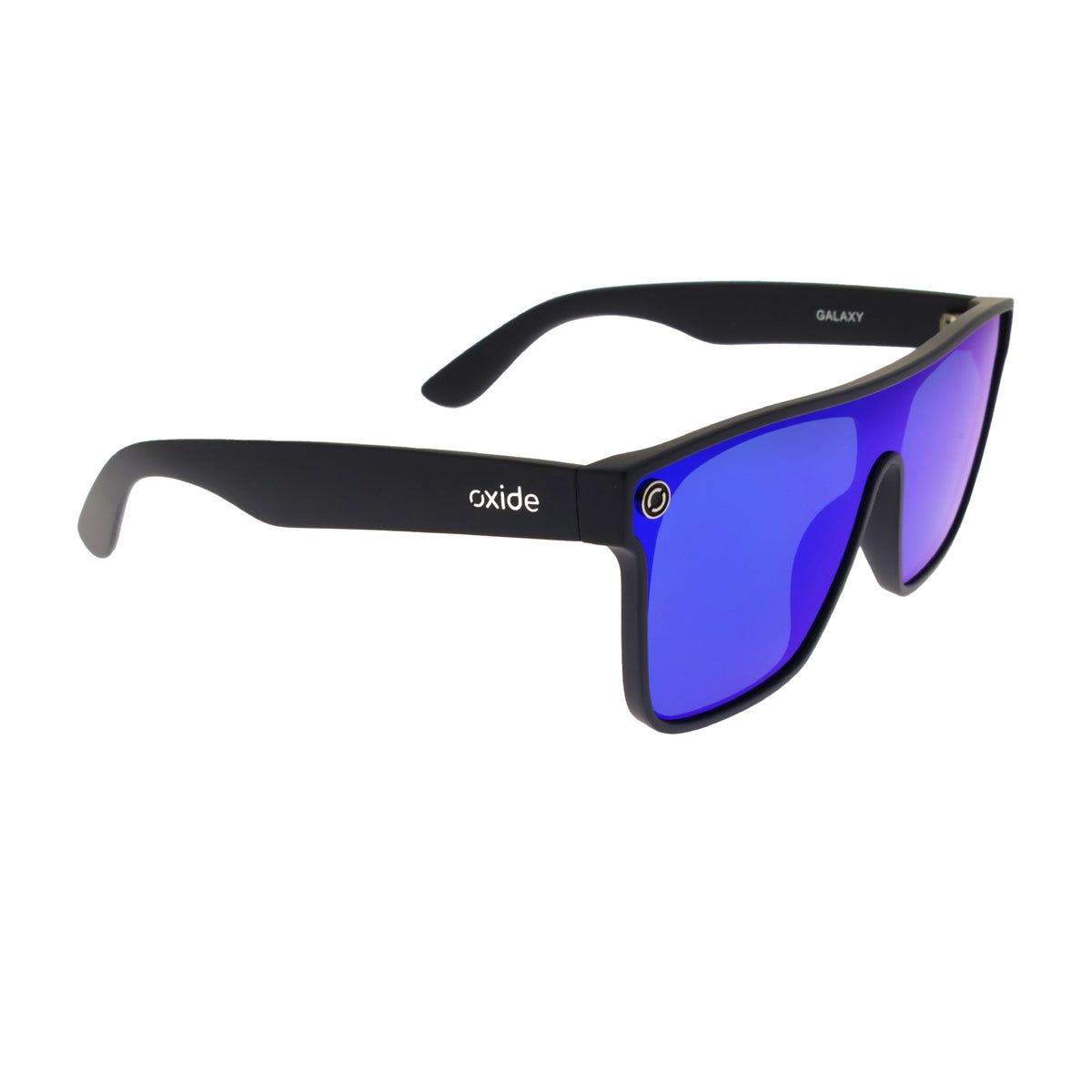Oxide Galaxy Matt Black - Blue Mirror