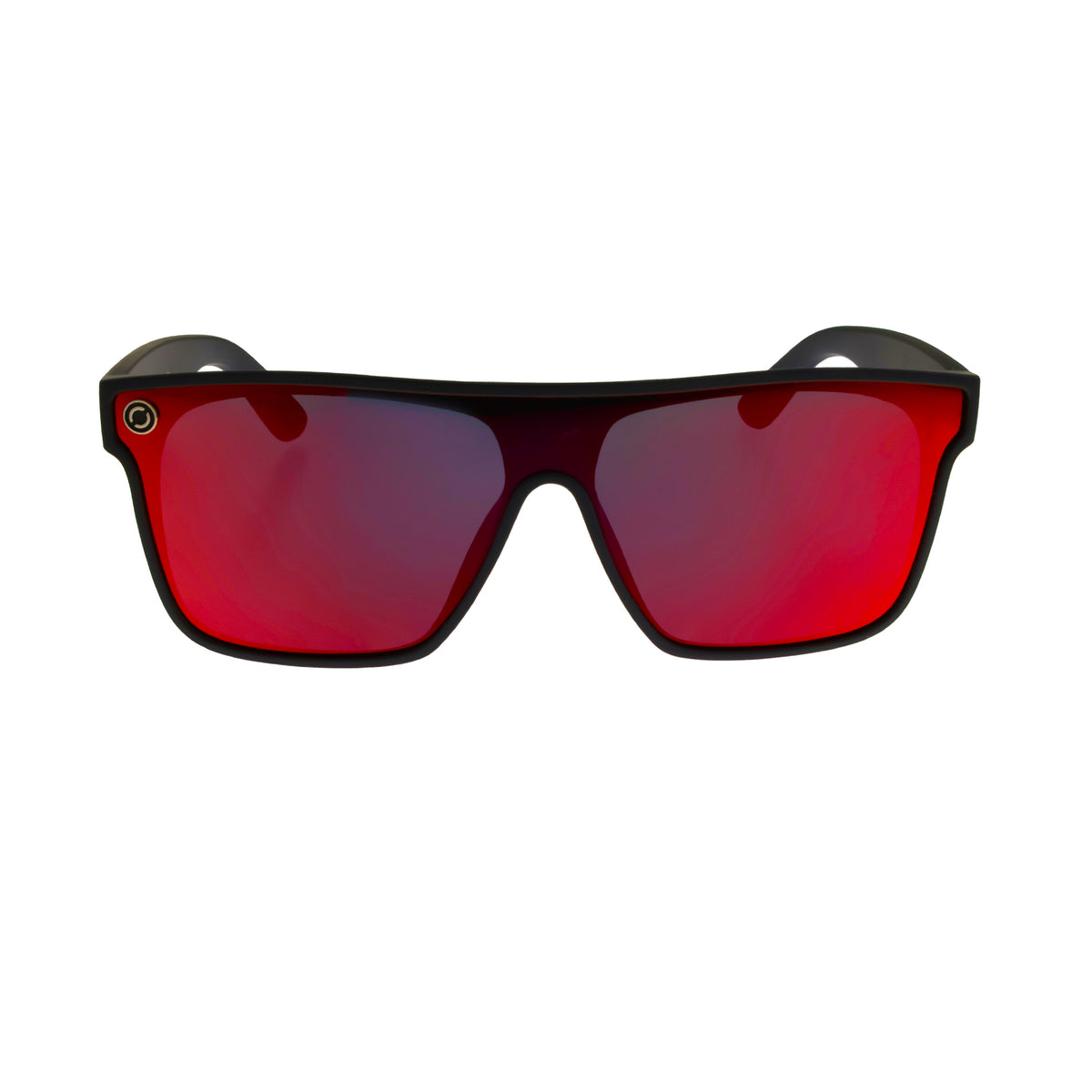 Oxide Galaxy Matt Black - Red Mirror - Blue Star Eyewear