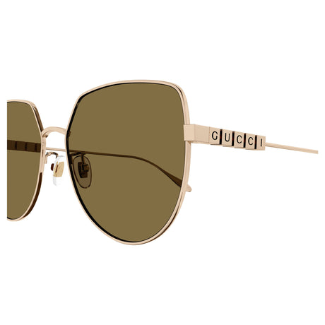 Gucci GG1435SA002 GOLD / BROWN
