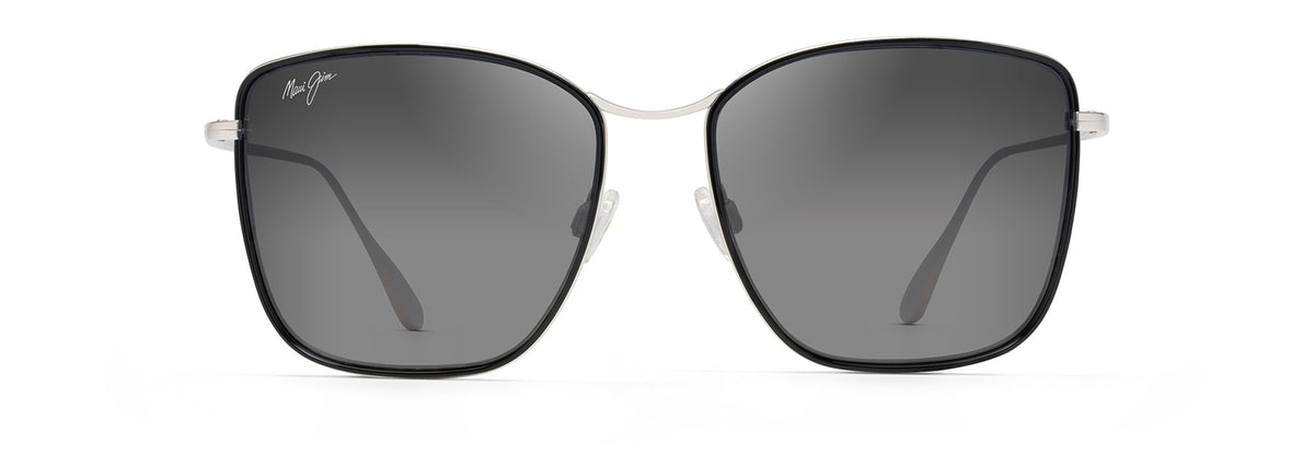 Maui Jim Tiger Lily GS561-02 Gloss Black with Silver/ Neutral Grey