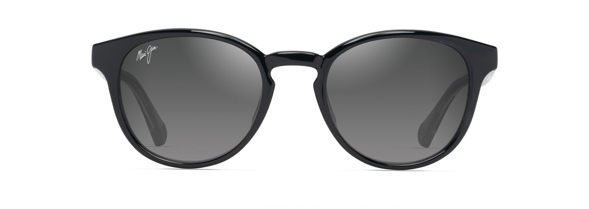 Maui Jim Hiehie GS636-14 Shiny Black w/Trans Light Grey/ Neutral Grey